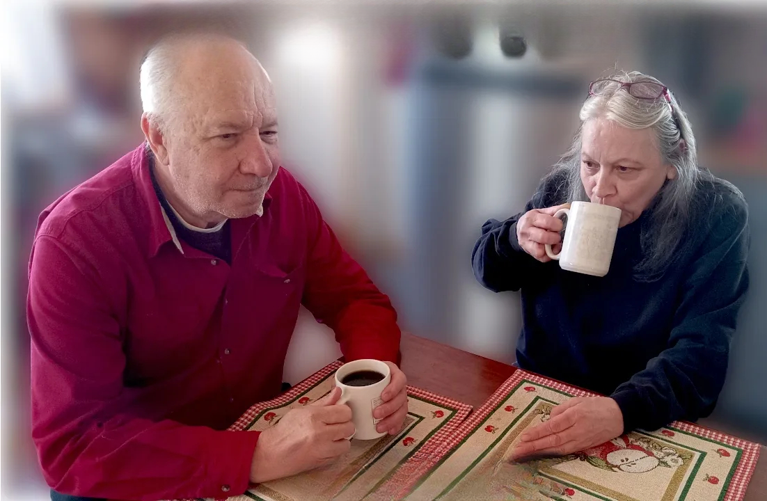 Al & Val at the kitchen table.  Starting over in our 60s meant looking at life a little differently. We wanted a home and lifestyle that worked for us—not one that required us to keep spending more just to maintain it. When we can build, repair, improve or make something ourselves, we often discover that the result costs less and can be better than what we could have bought.  That's what we mean by retirement resilience: making thoughtful choices today that give us more freedom tomorrow.