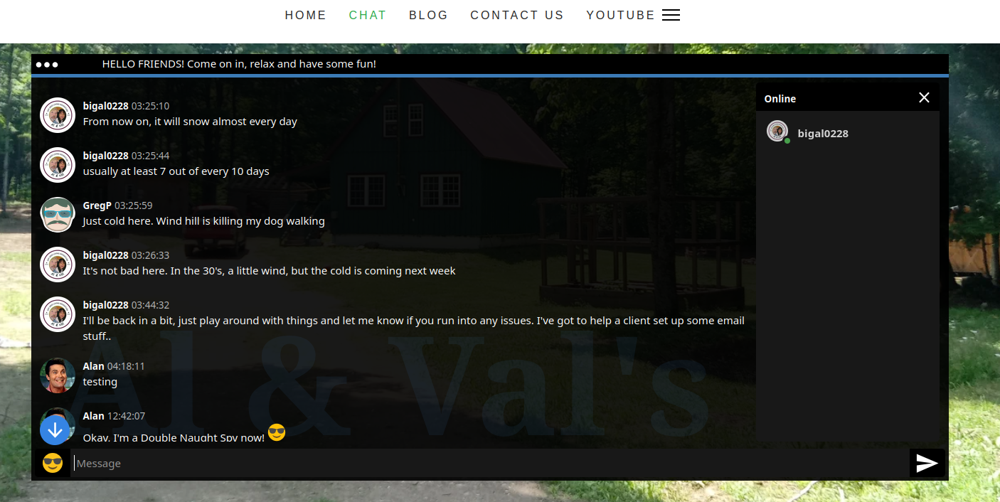Al & Val's Chat Rooms